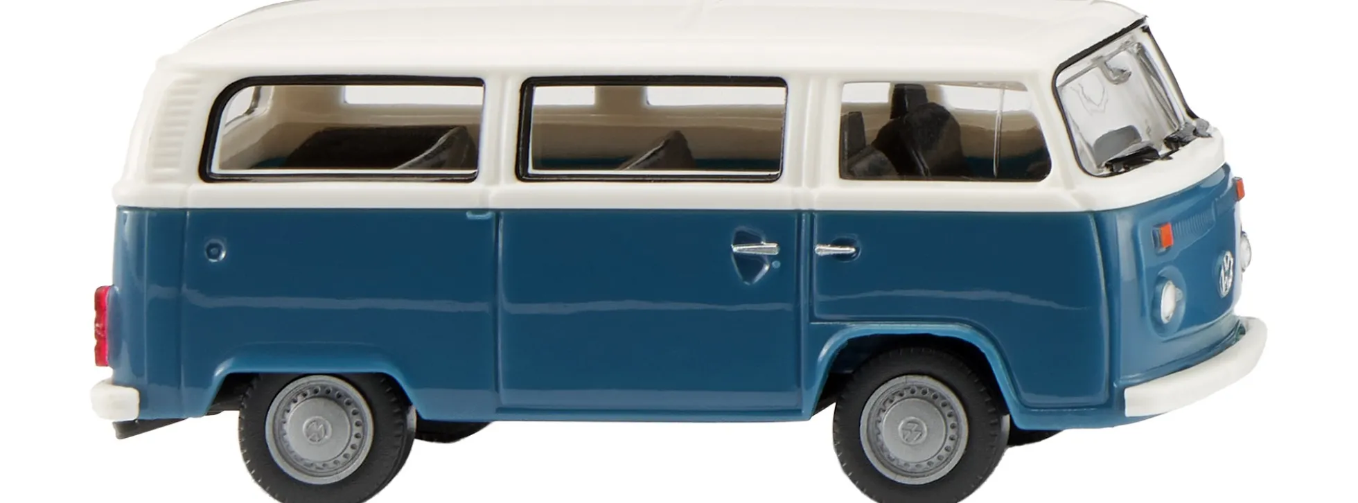 WIKING 031806 VW T2b Bus - blaugrau/weiß | Modellauto 1:87