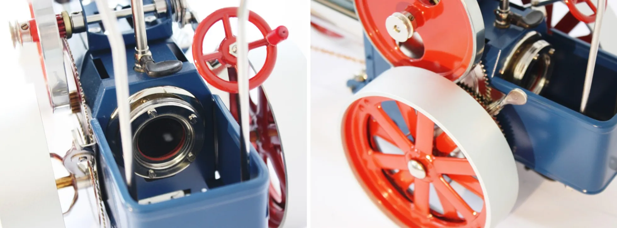 Wilesco 00415 Dampftraktor D415 | Modell rot/blau | Bausatz