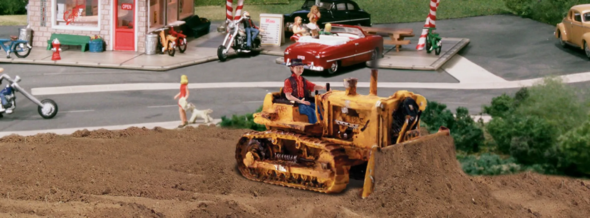 WOODLAND-SCENICS WAS5562 Dozies Planierraupe | Baumaschinenmodell 1:87