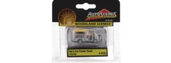 WOODLAND-SCENICS WAS5338 Ikes Eiscremewagen | 4-tlg. Set | Modellauto 1:160