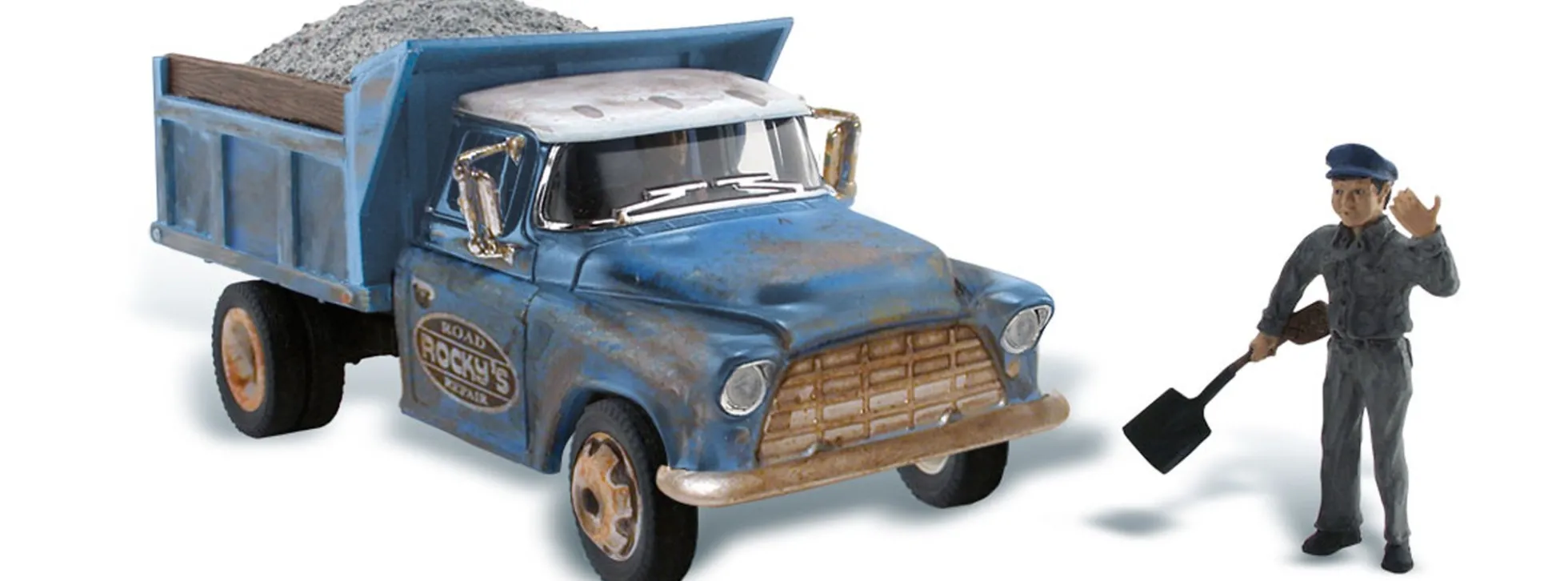 WOODLAND-SCENICS WAS5550 Rockys Straßenbaubetrieb | Baumaschinen-Modell 1:87
