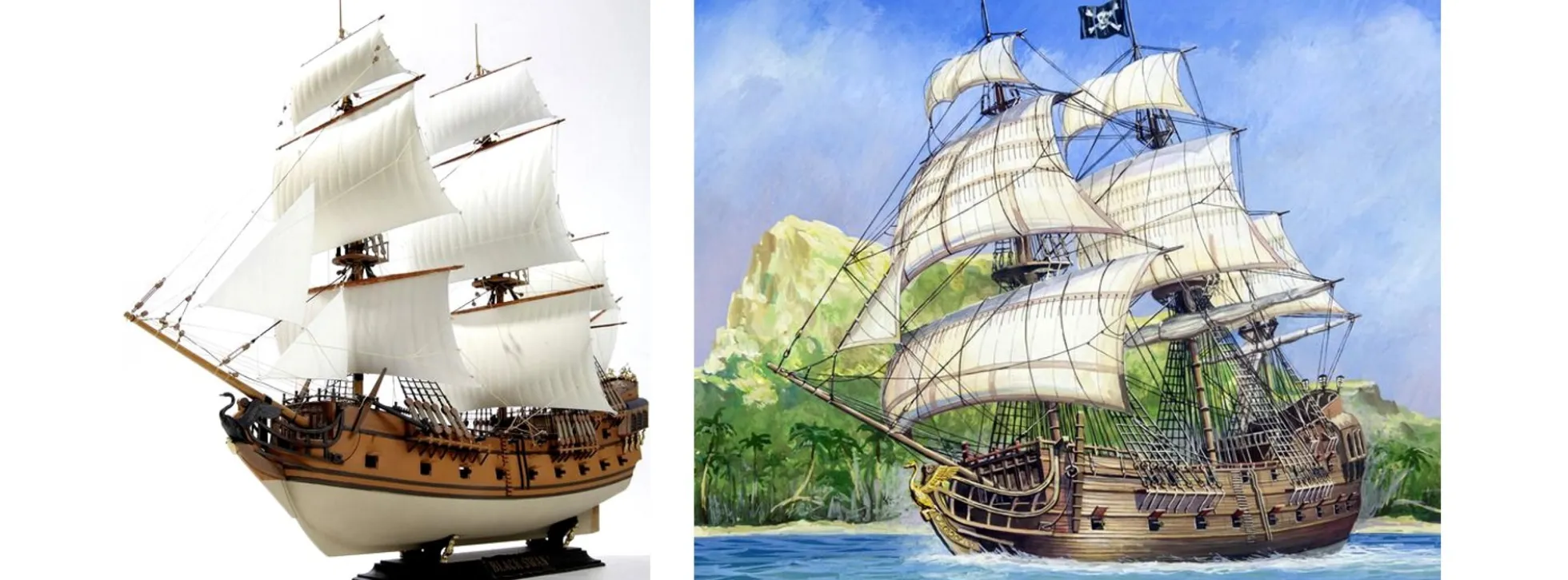 ZVEZDA 9031 Piratenschiff Black Swan Segelschiff Bausatz 1:72