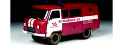 ZVEZDA 43001 UAZ 3909 Feuerwehr Kleintransporter | Feuerwehr Bausatz 1:43